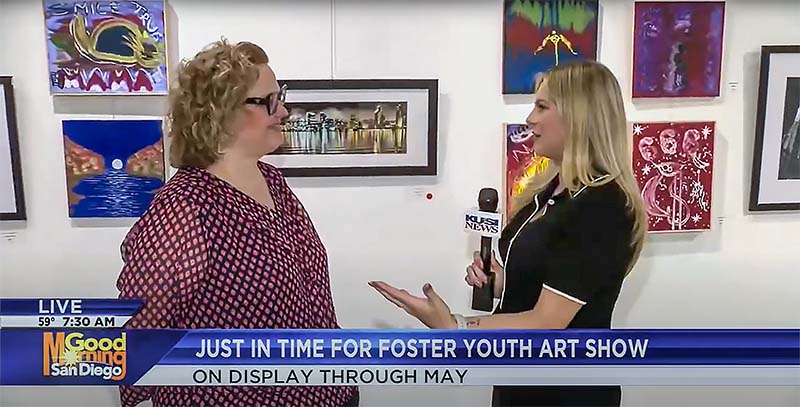 Dr. Jill Ault and JIT artist Edward discuss mental wellness and artistic expression with KUSI